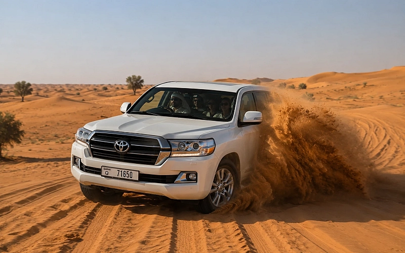 private dubai desert safari with bbq dinner