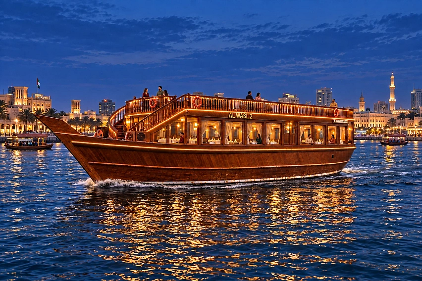 dhow cruise dinner in dubai creek