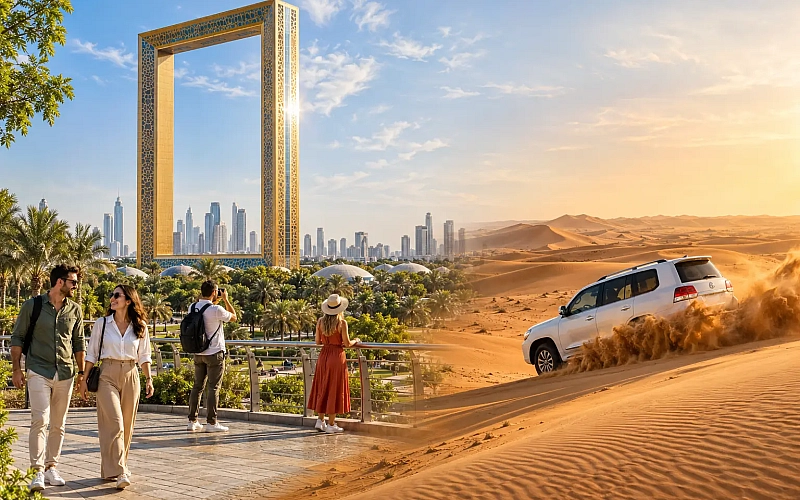 dubai city tour and desert safari combo 1