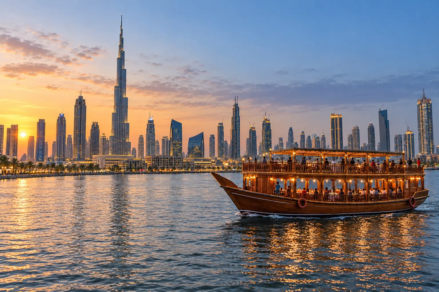 dubai city tour and dhow cruise dinner combo 2