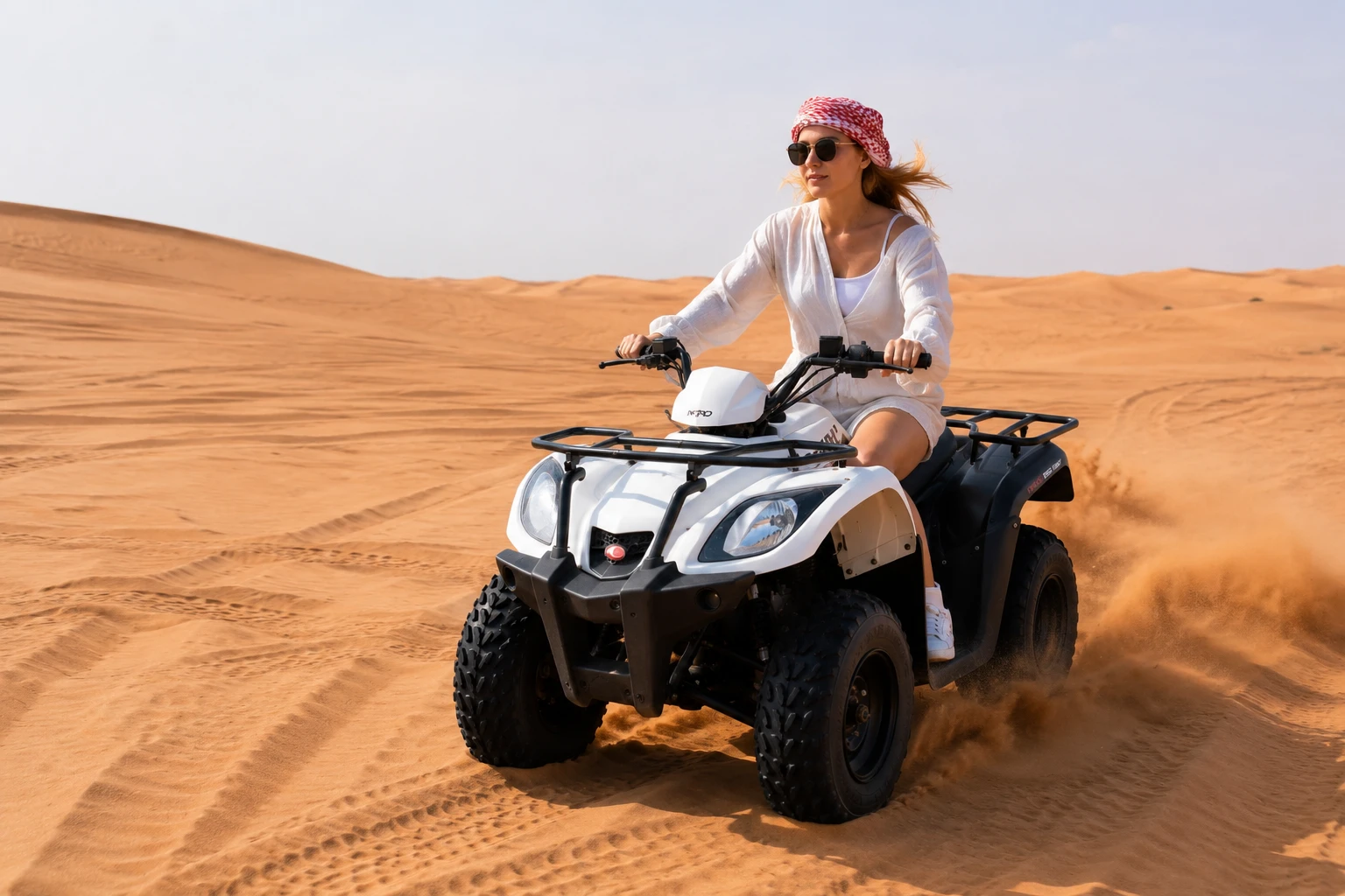 quad biking in desert safari dubai